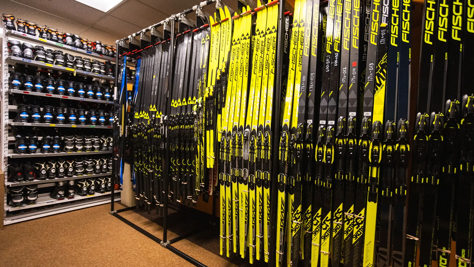 Fischer Rental Skis in the Mt. Bachelor Nordic Lodge