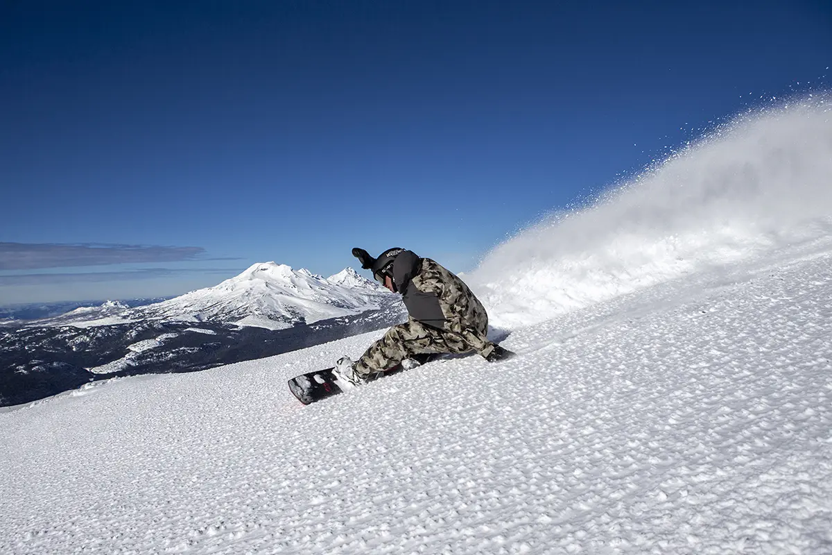 Snowboarder at Mt. Bachelor