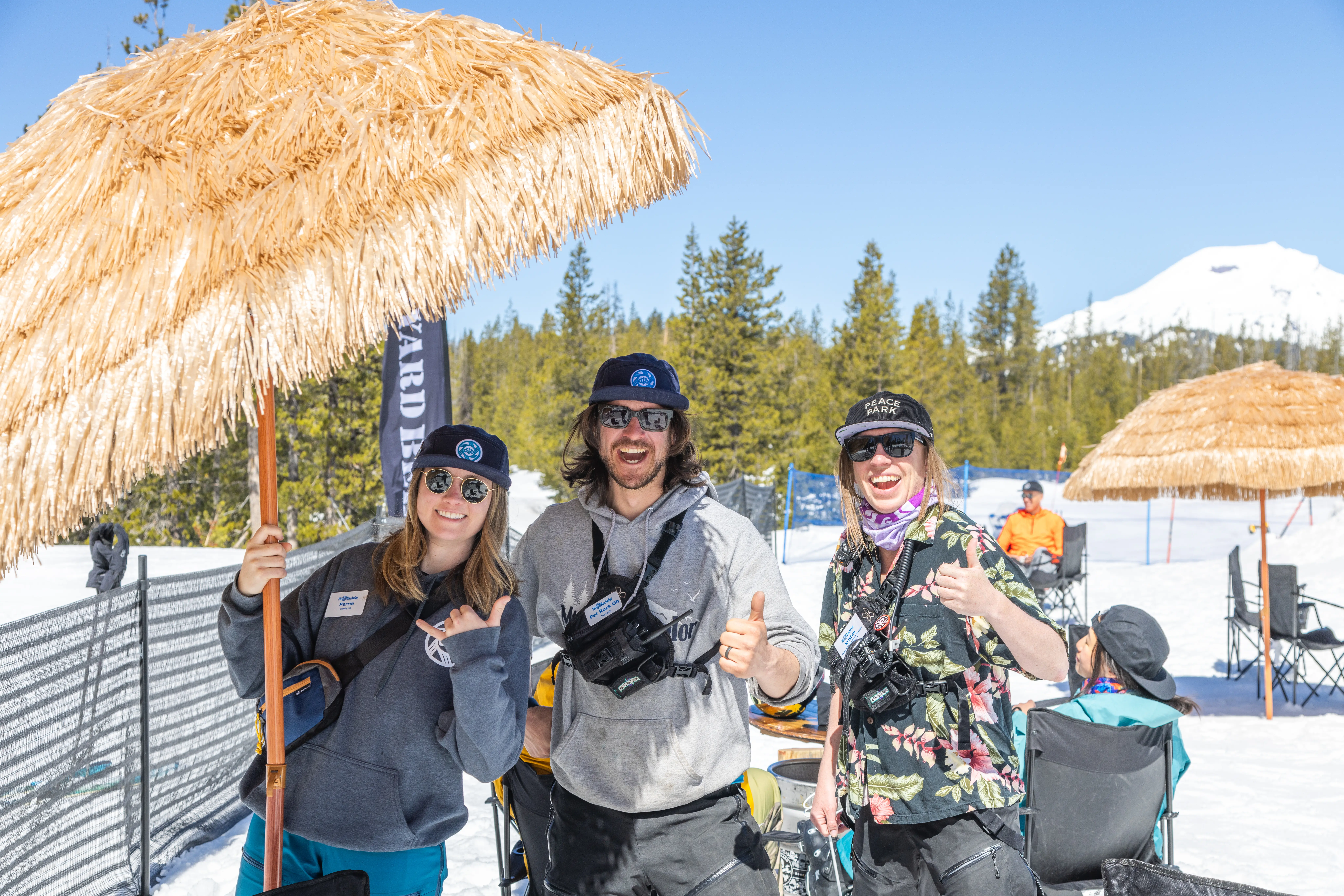Staff enjoying spring near Bend, Oregon at Mt. Bachelor