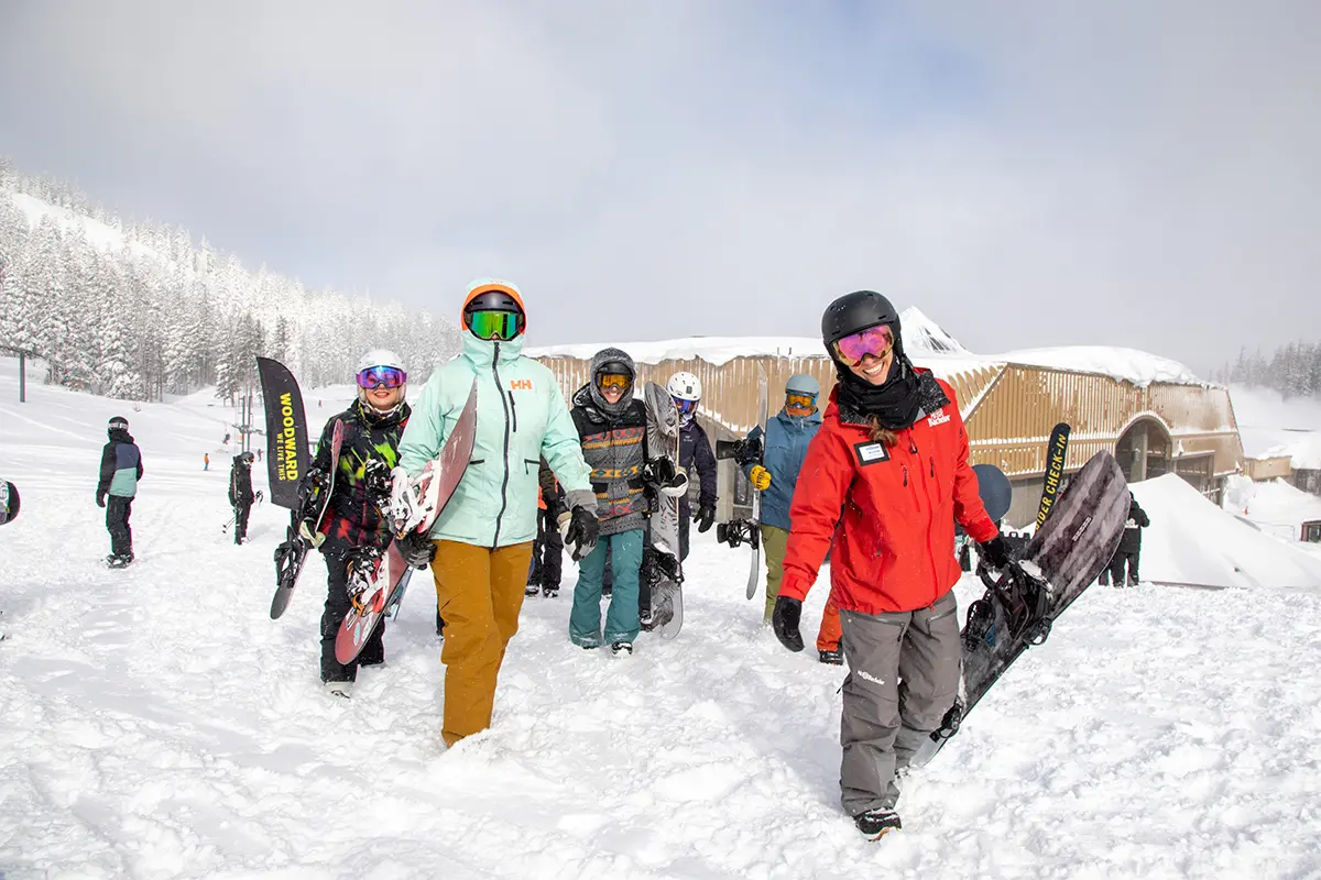 Adult Group Lesson at Mt. Bachelor during winter