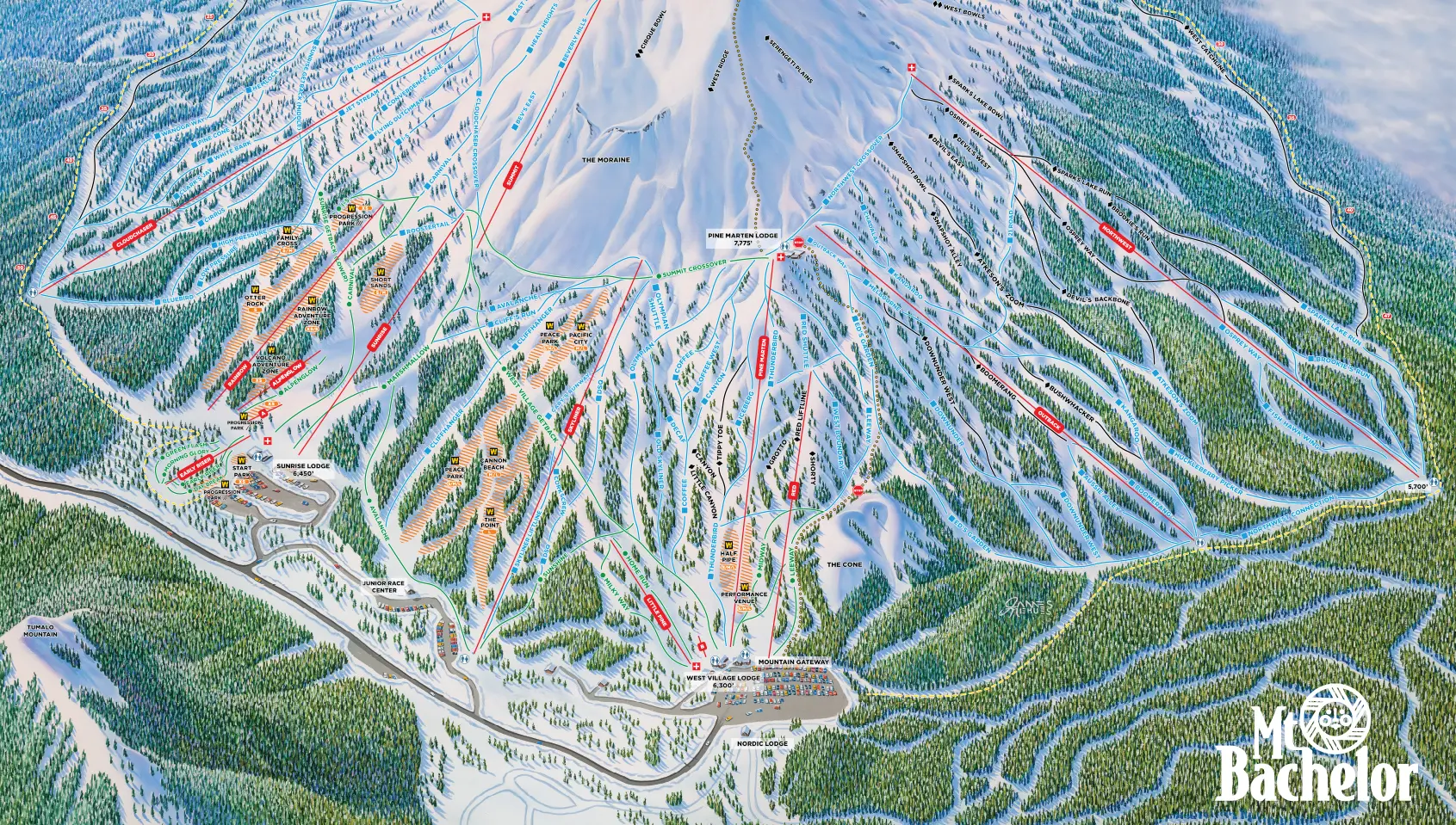 Mt. Bachelor Base Areas