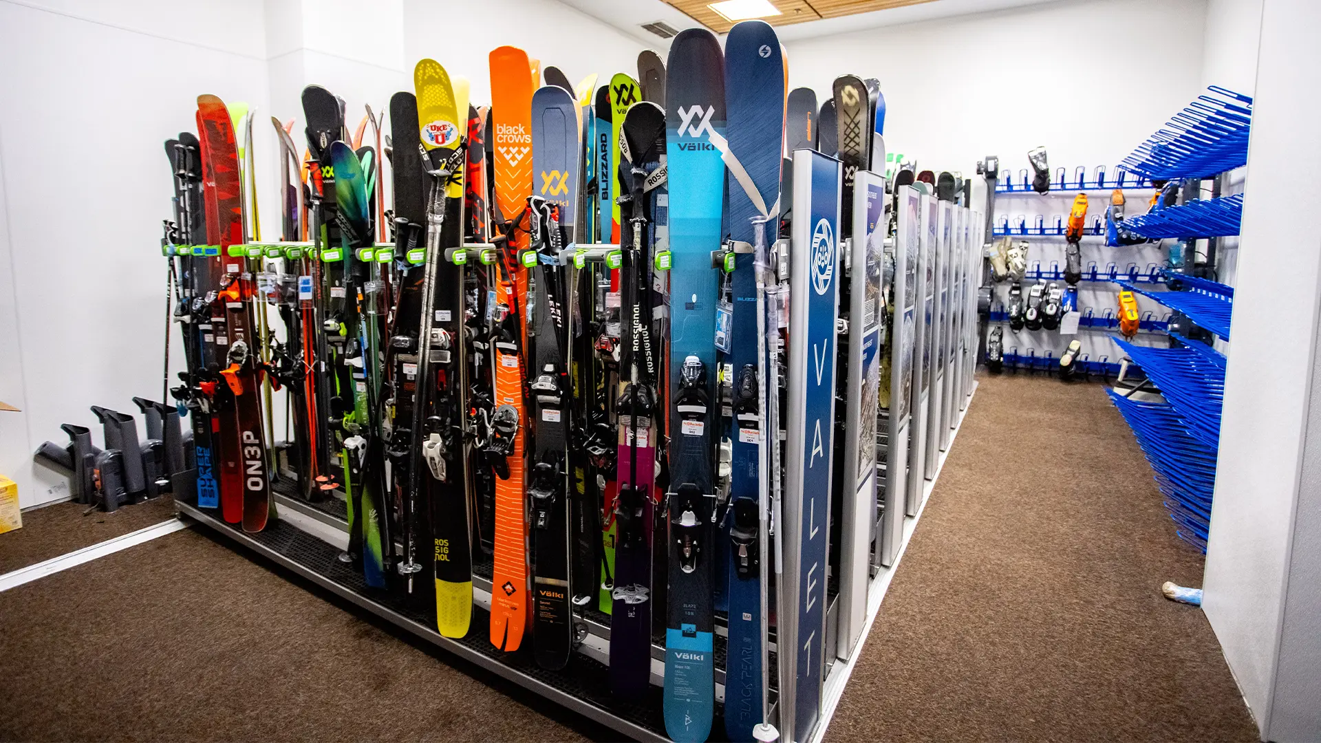 Ski and Snowboard Valet Storage