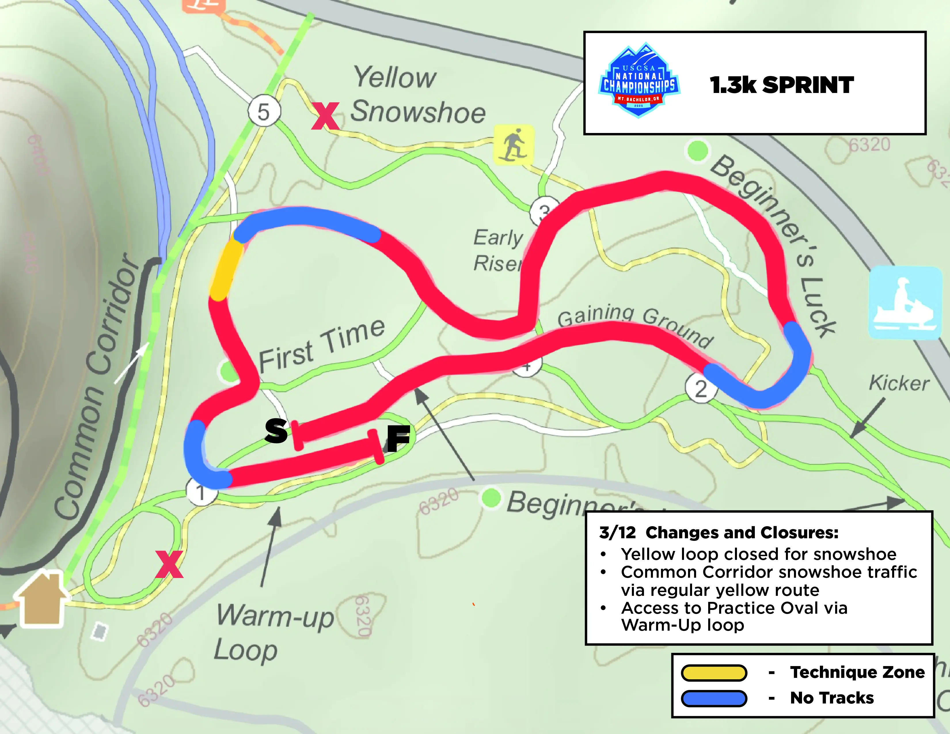 Wednesday Nordic Map - USCSA
