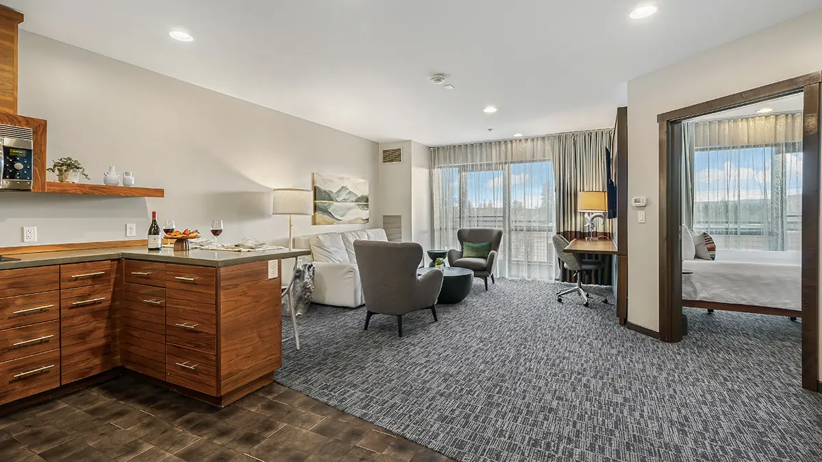 Interior Room of the Oxford Hotel in Downtown Bend, OR