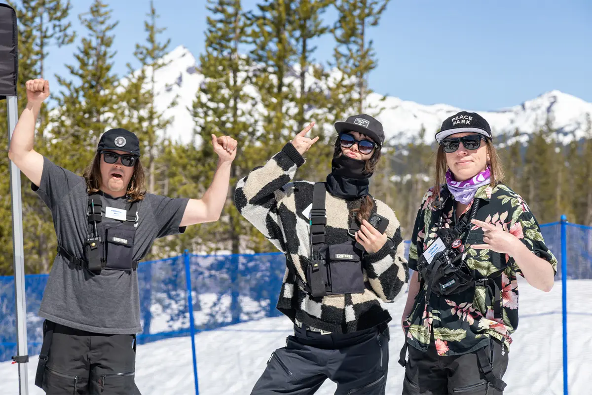 Mt. Bachelor employees having fun