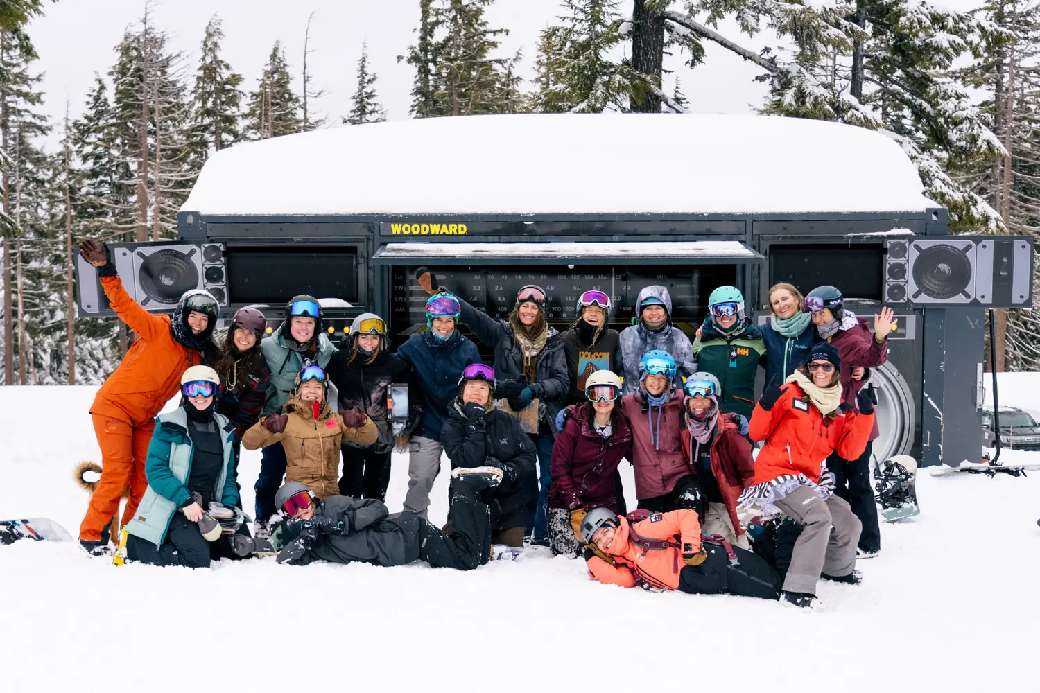 women skiers