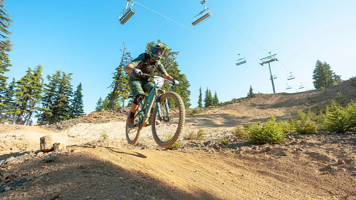 Biker during the Gravity Race Series
