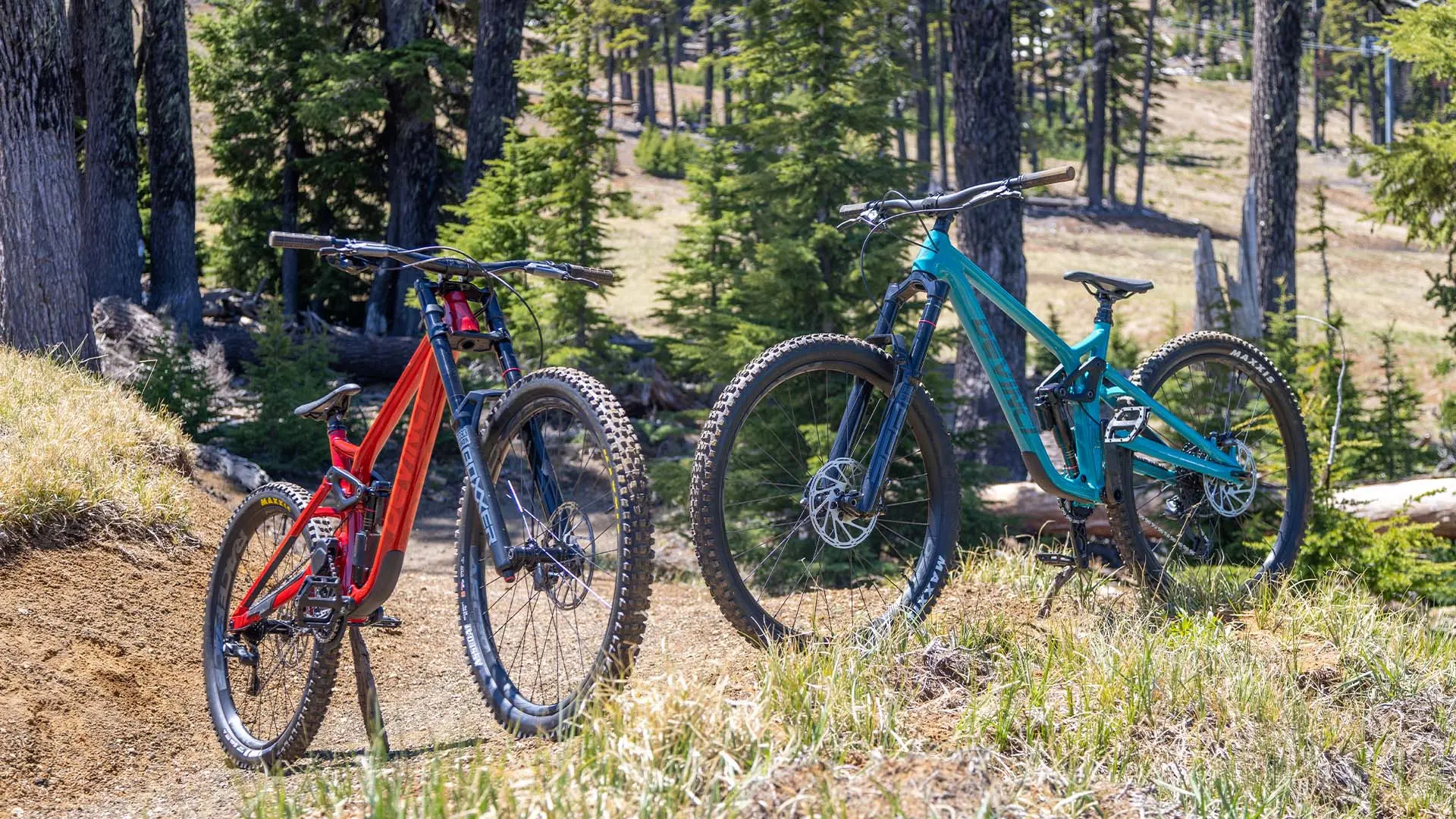 Devinci Chainsaw Rental Bikes at Mt. Bachelor.