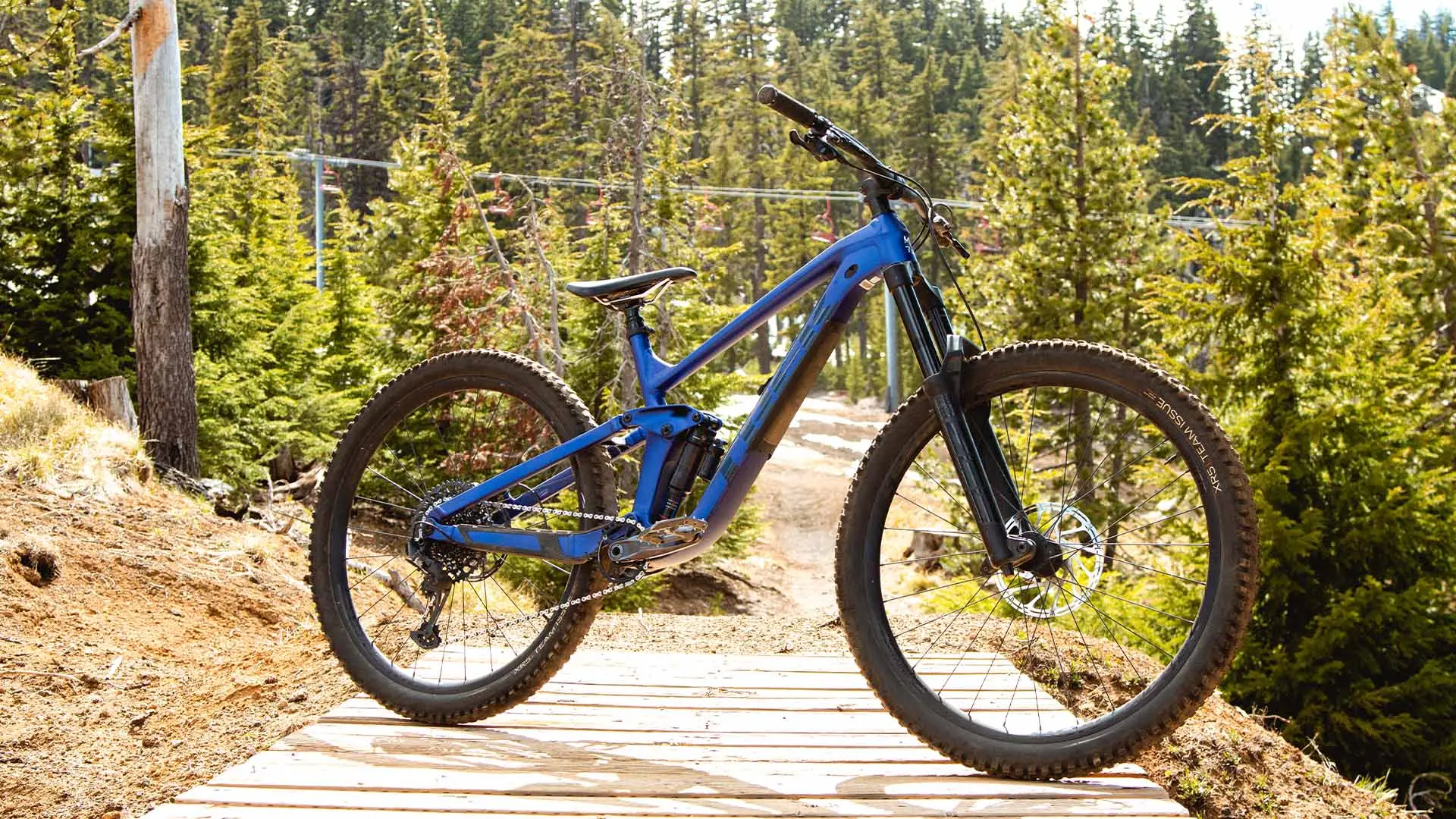 Trek Slash rental at Mt. Bachelor.