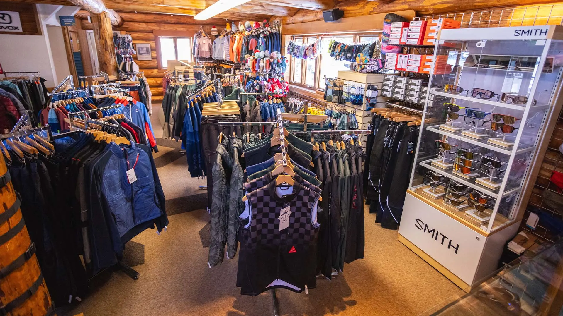 Retail department at the Mt. Bachelor Nordic Lodge.