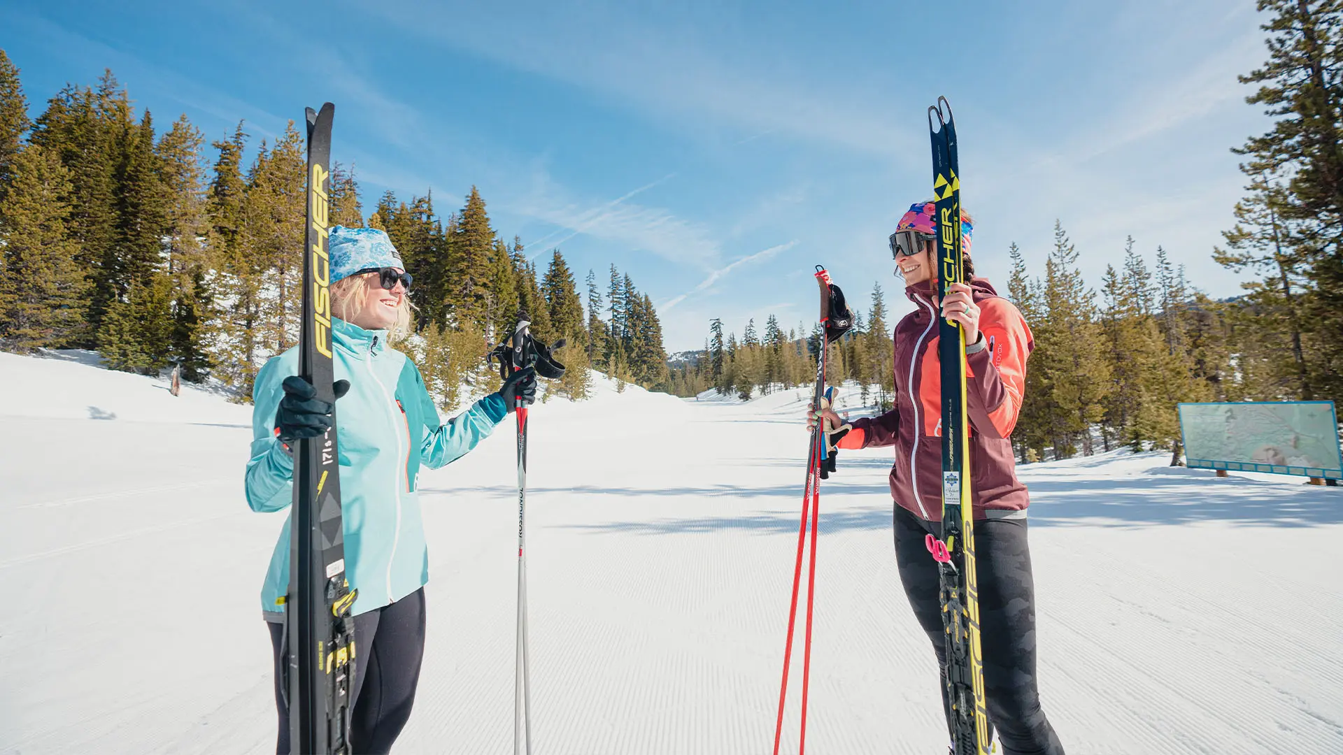 She's on Skate Skis at Mt. Bachelor Nordic Center.