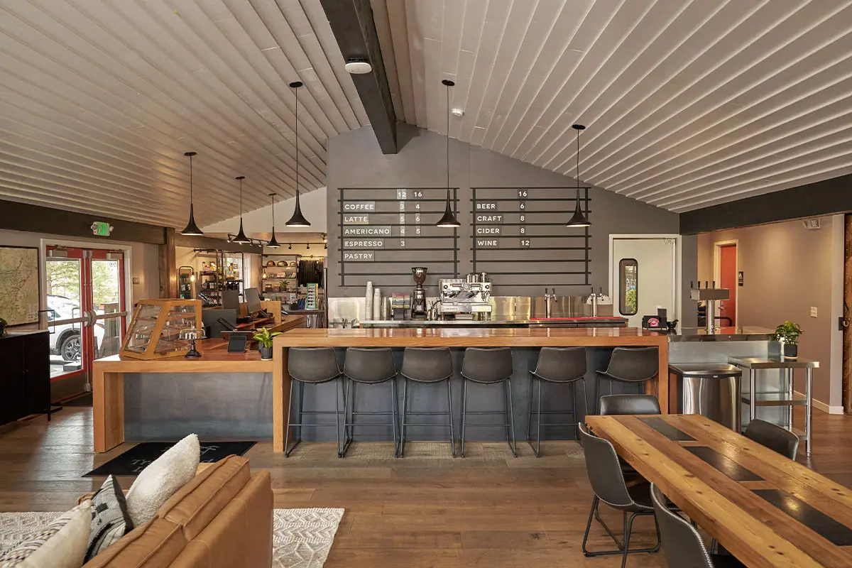 Cafe & Bar at Trailhead Lodge.