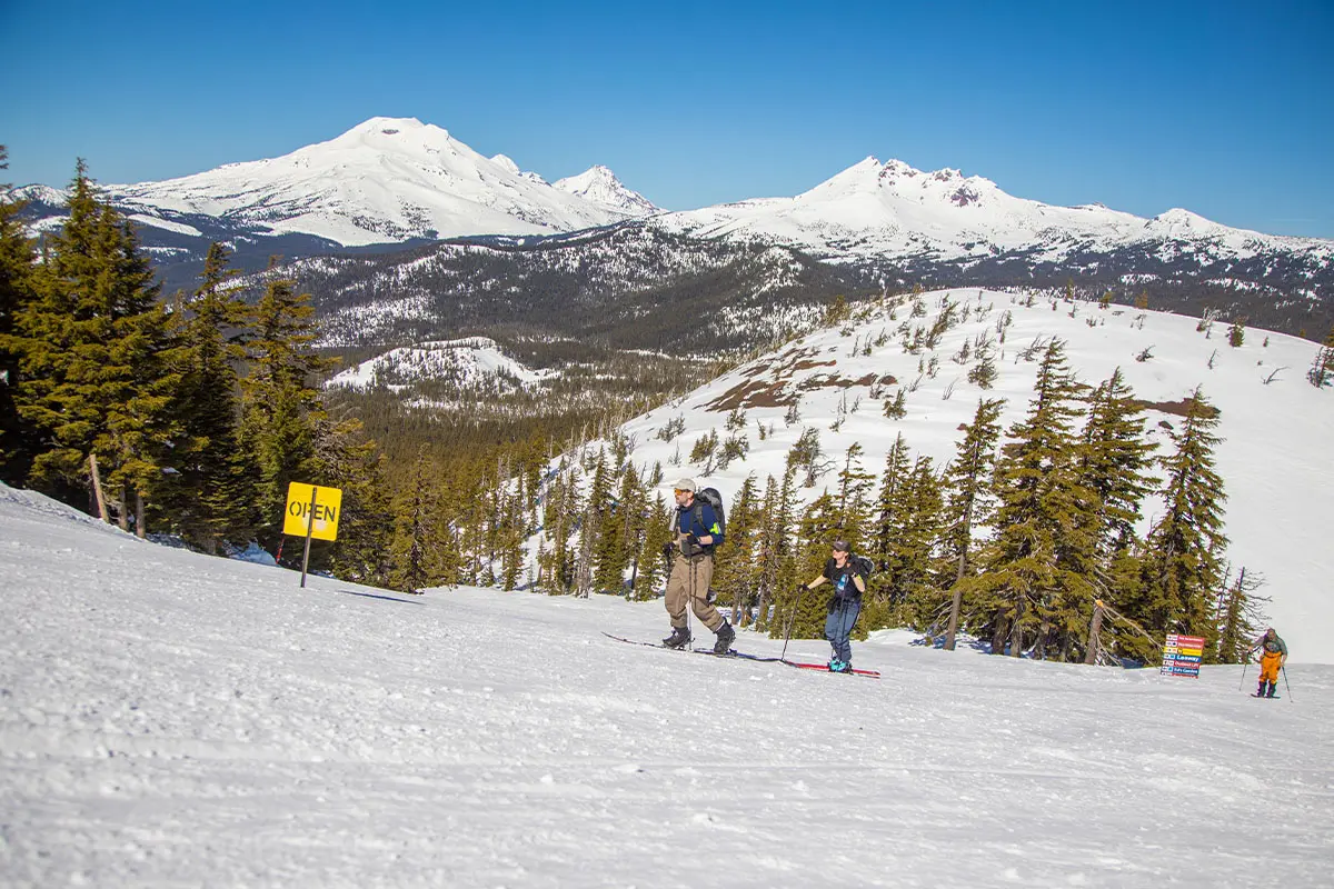 Uphill travel at Mt. Bachelor.